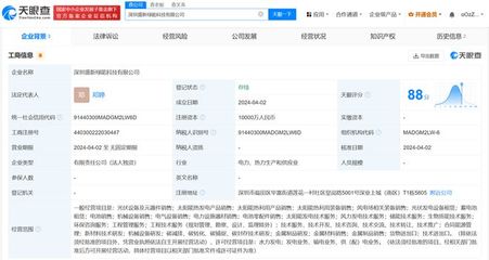 盛新鋰能在深圳成立綠能科技公司 注冊資本1億