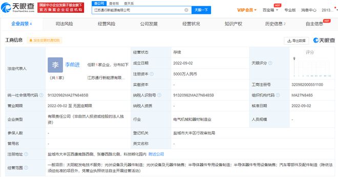 通靈股份成立新能源公司