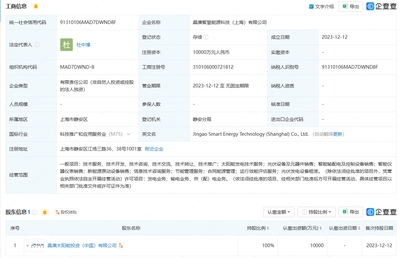 晶澳太陽能1億成立智慧能源公司