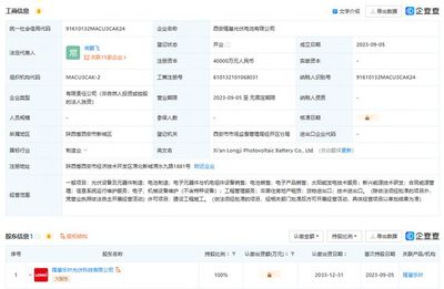 隆基9億元新成立兩家子公司!