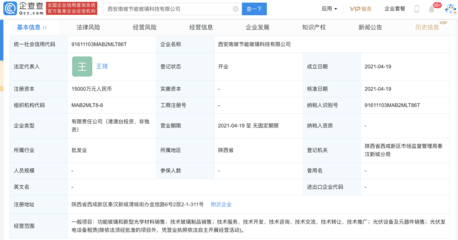 南玻A在西安投資成立新公司