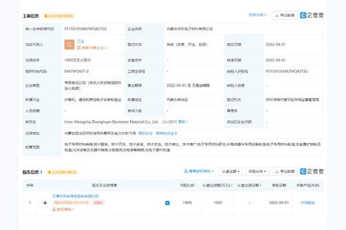 中環股份成立新公司,經營范圍含光伏設備及元器件銷售